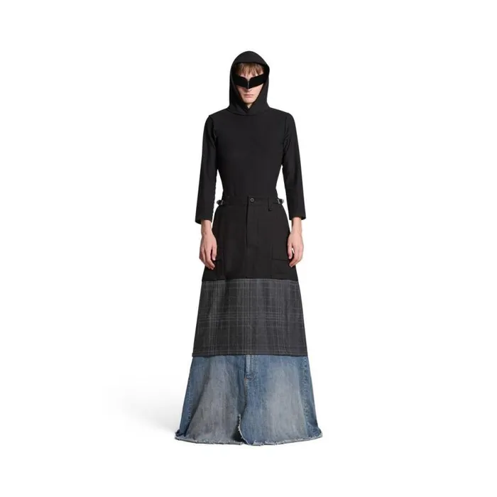 Maxi Layered Cargo Skirt In Multicolored Women Balenciaga Dresses and Skirts