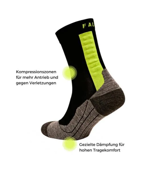 Men Achilles Men Socks Health Black FALKE Running Socks