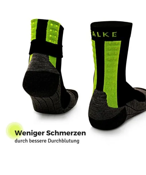 Men Achilles Men Socks Health Black FALKE Running Socks