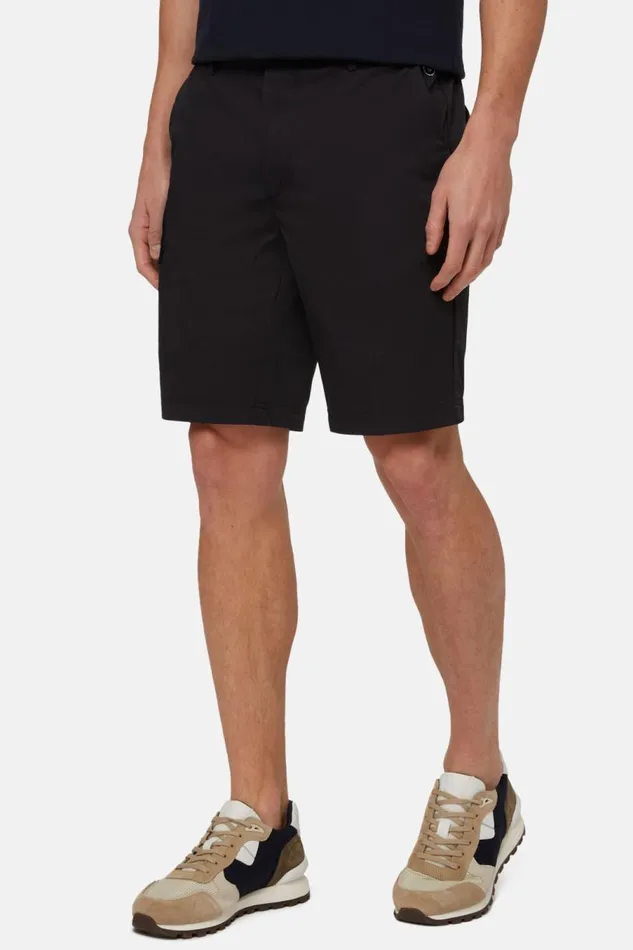Men Boggi Milano Bermuda Cargo Bermuda Shorts In Technical Fabric Navy Blue Men Boggi Milano Bermuda Cargo Bermuda Shorts In Technical Fabric Navy Blue