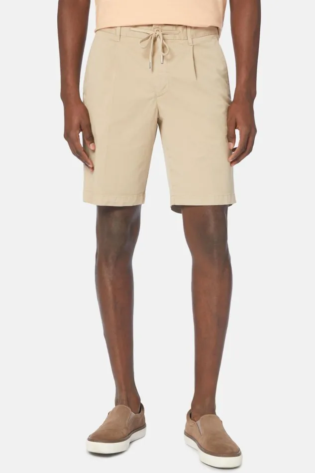 Men Boggi Milano Bermuda Stretch Cotton Summer Bermuda Shorts Beige Men Boggi Milano Bermuda Stretch Cotton Summer Bermuda Shorts Beige