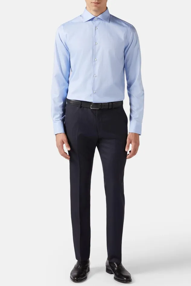 Men Boggi Milano Dress Shirts Slim Fit Sky Blue Cotton Twill Shirt Light Blu Men Boggi Milano Dress Shirts Slim Fit Sky Blue Cotton Twill Shirt Light Blu