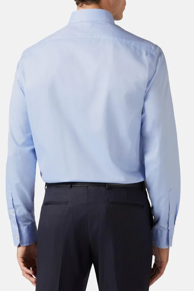 Men Boggi Milano Dress Shirts Slim Fit Sky Blue Cotton Twill Shirt Light Blu Men Boggi Milano Dress Shirts Slim Fit Sky Blue Cotton Twill Shirt Light Blu