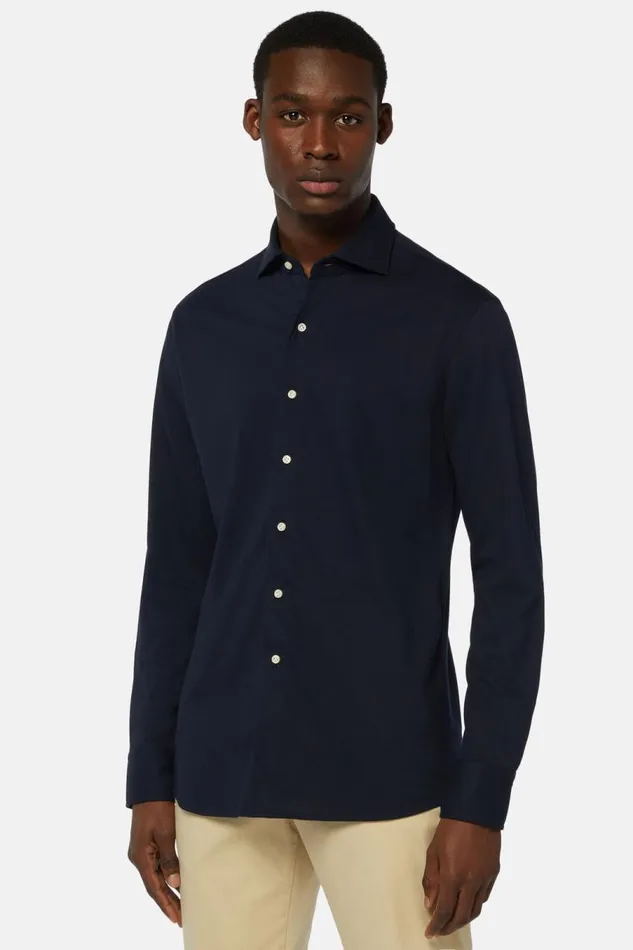 Men Boggi Milano Polo Shirts Cotton Piqu Regular Fit Polo Shirt Navy Blue Men Boggi Milano Polo Shirts Cotton Piqu Regular Fit Polo Shirt Navy Blue