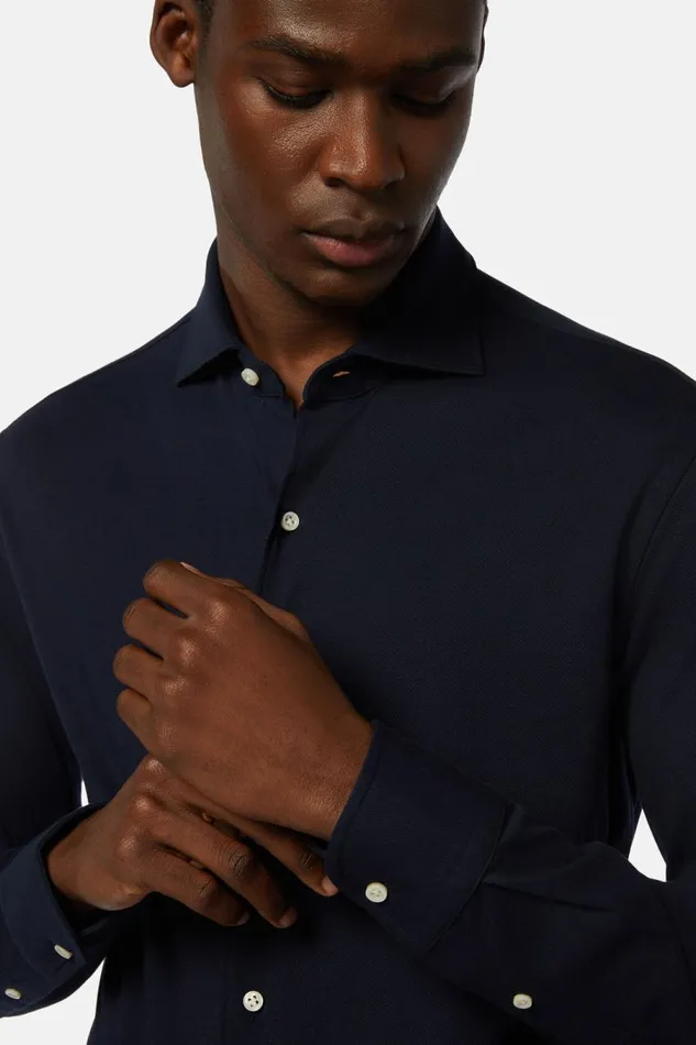 Men Boggi Milano Polo Shirts Cotton Piqu Regular Fit Polo Shirt Navy Blue Men Boggi Milano Polo Shirts Cotton Piqu Regular Fit Polo Shirt Navy Blue