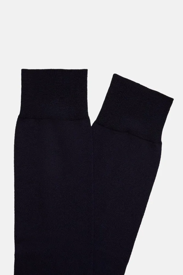 Men Boggi Milano Socks Organic Cotton Oxford Socks Navy Blue Men Boggi Milano Socks Organic Cotton Oxford Socks Navy Blue