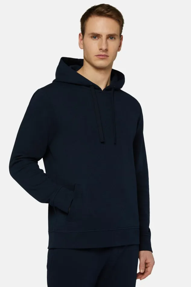Men Boggi Milano Sweatshirts And Joggers Cotton Mixed Hoodie Sweater Navy Blue Men Boggi Milano Sweatshirts And Joggers Cotton Mixed Hoodie Sweater Navy Blue