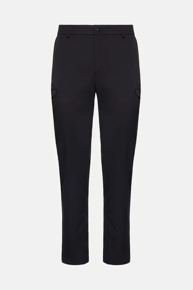 Men Boggi Milano Trousers B Tech Technical Fabric Maverick Cargo Trousers Navy Blue