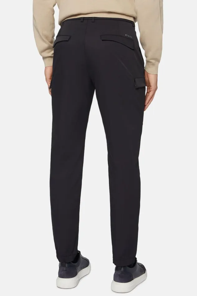 Men Boggi Milano Trousers B Tech Technical Fabric Maverick Cargo Trousers Navy Blue Men Boggi Milano Trousers B Tech Technical Fabric Maverick Cargo Trousers Navy Blue