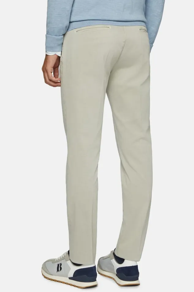 Men Boggi Milano Trousers Stretch Cotton Trousers Grey Men Boggi Milano Trousers Stretch Cotton Trousers Grey