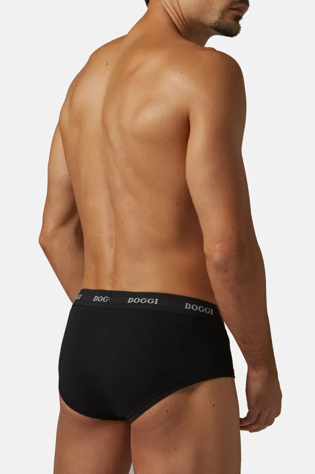 Men Boggi Milano Underwear And Pajamas Stretch Cotton Jersey Briefs Black Men Boggi Milano Underwear And Pajamas Stretch Cotton Jersey Briefs Black