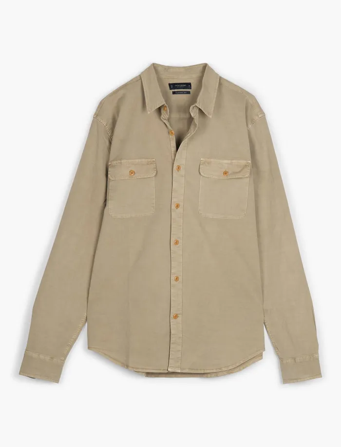 Men ButtonDowns Lucky Brand Humboldt Workwear Twill 161108 Tcx