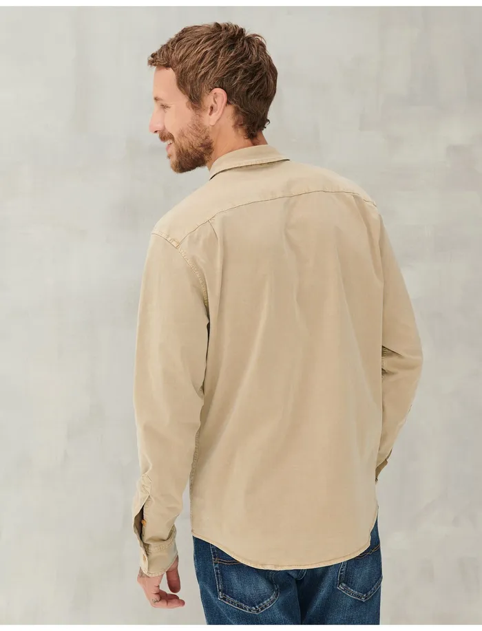 Men ButtonDowns Lucky Brand Humboldt Workwear Twill 161108 Tcx