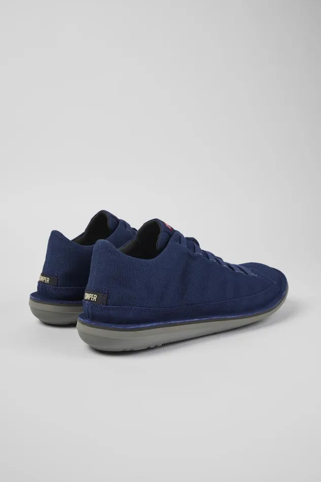 Men Camper Ankle Boots Beetle Blue TextileNubuck Basket Bootie Men Camper Ankle Boots Beetle Blue TextileNubuck Basket Bootie