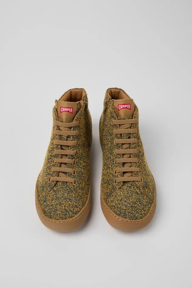 Men Camper Ankle Boots Peu Touring Brownblack Textile Ankle Boots Men Camper Ankle Boots Peu Touring Brownblack Textile Ankle Boots