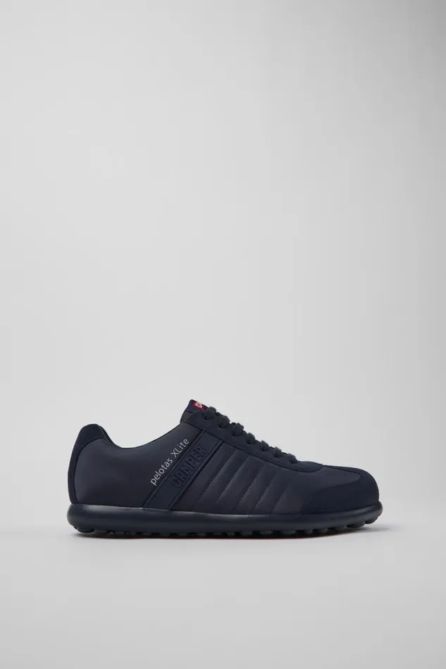 Men Camper Casual Shoes Pelotas XLite Blue Textile And Nubuck Shoes Men Camper Casual Shoes Pelotas XLite Blue Textile And Nubuck Shoes