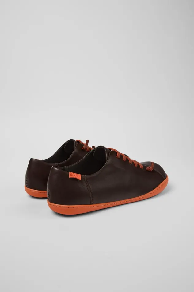 Men Camper Casual Shoes Peu Brown Leather Shoes