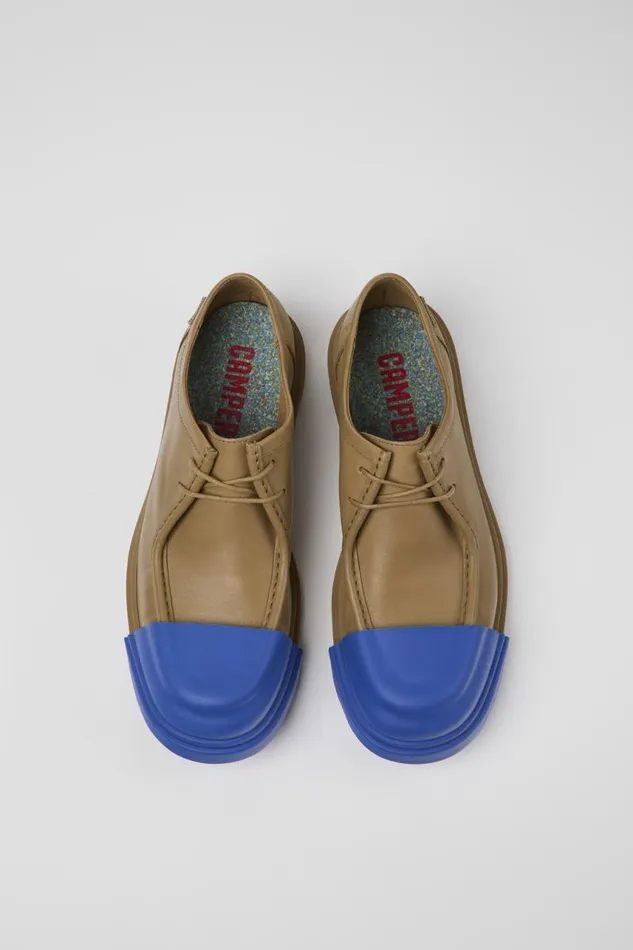 Men Camper Formal Shoes Junction Brown Leather Wallabee Men Camper Formal Shoes Junction Brown Leather Wallabee