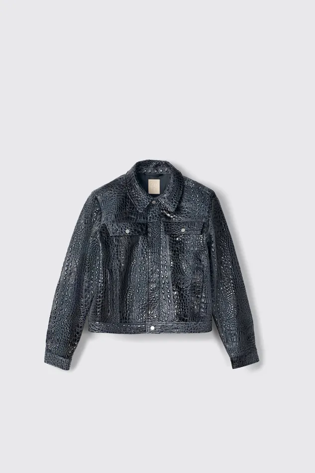 Men Camper Jackets Leather Jacket Dark Gray Leather Jacket