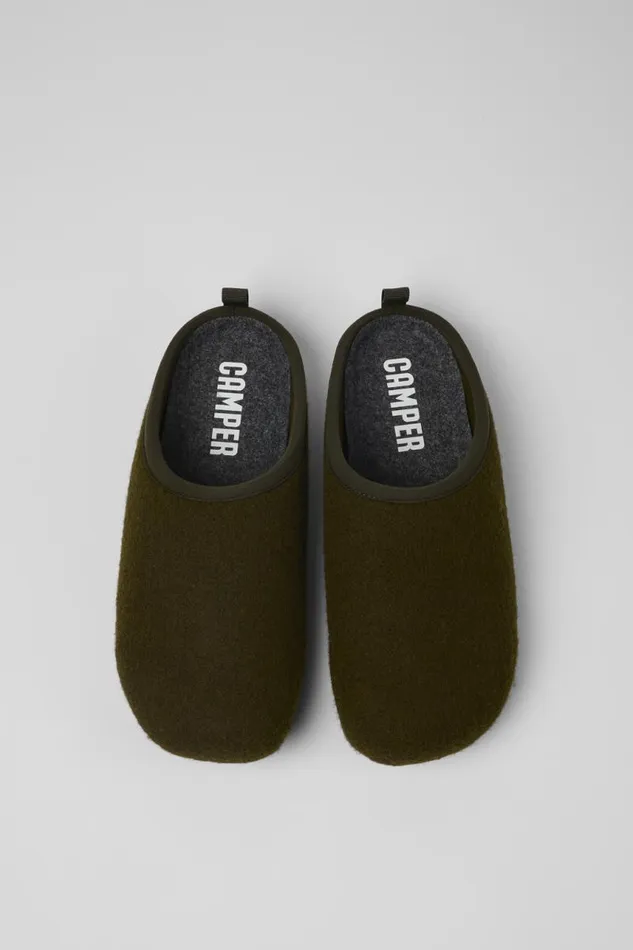 Men Camper Non Leather Shoes Wabi Green Slippers Men Camper Non Leather Shoes Wabi Green Slippers