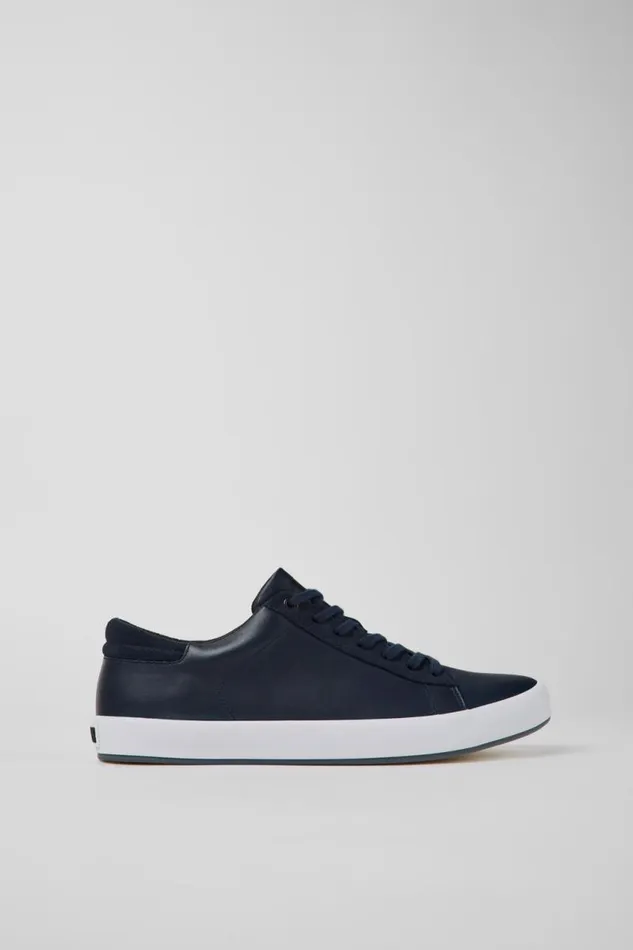 Men Camper Sneakers Andratx Blue Leather And Nubuck Sneakers Men Camper Sneakers Andratx Blue Leather And Nubuck Sneakers