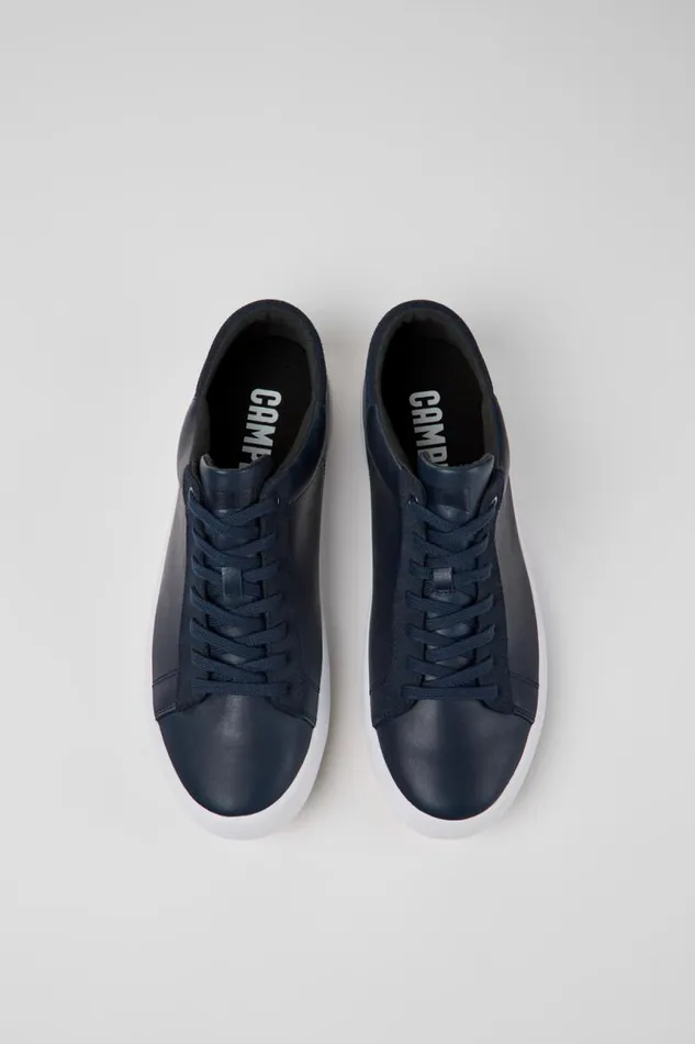 Men Camper Sneakers Andratx Blue Leather And Nubuck Sneakers Men Camper Sneakers Andratx Blue Leather And Nubuck Sneakers