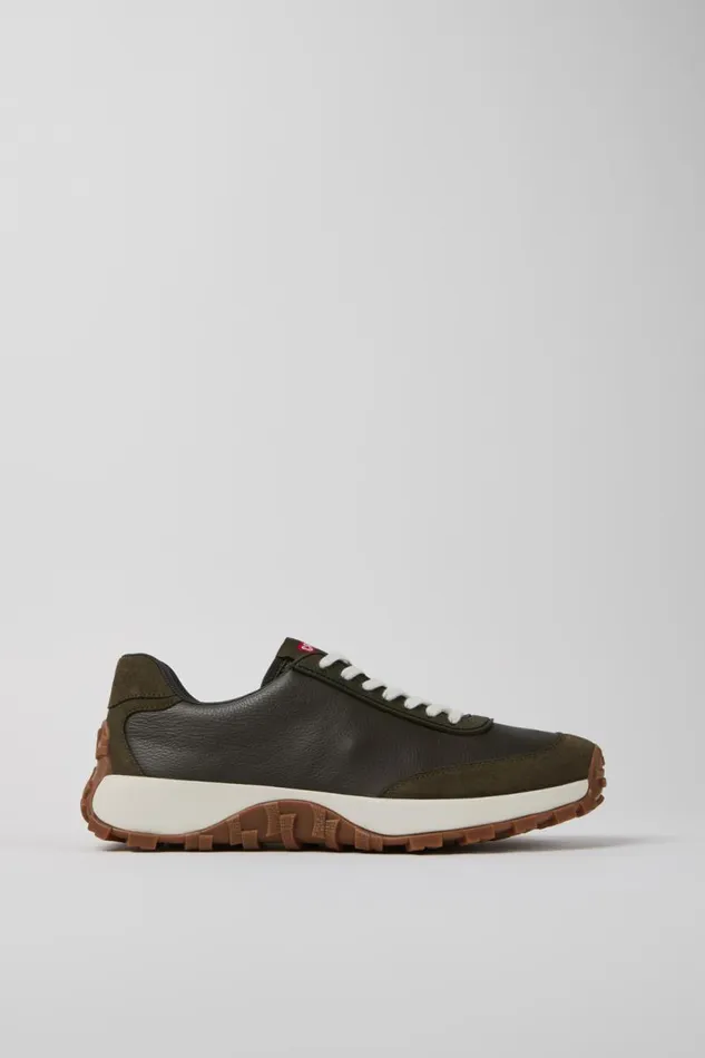Men Camper Sneakers Drift Trail VIBRAM Green Textile And Nubuck Sneakers Men Camper Sneakers Drift Trail VIBRAM Green Textile And Nubuck Sneakers