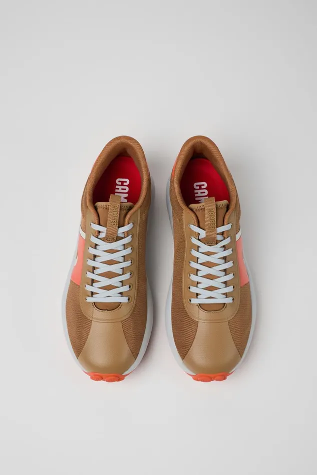 Men Camper Sneakers Pelotas Athens Brown Textile Sneaker