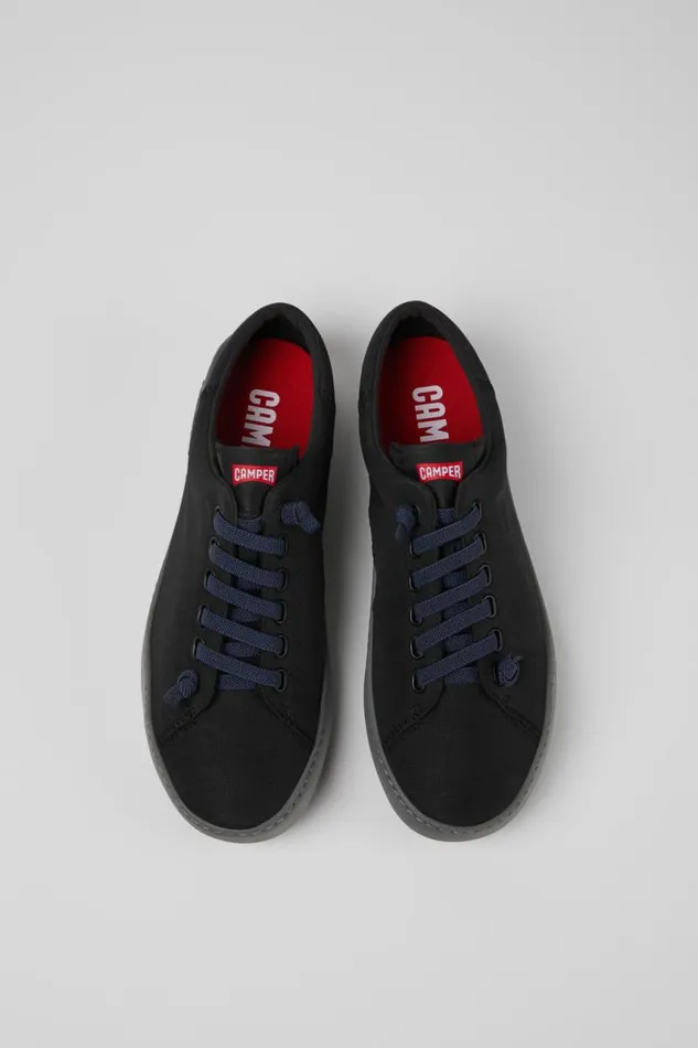 Men Camper Sneakers Peu Touring Black Recycled PET Sneakers