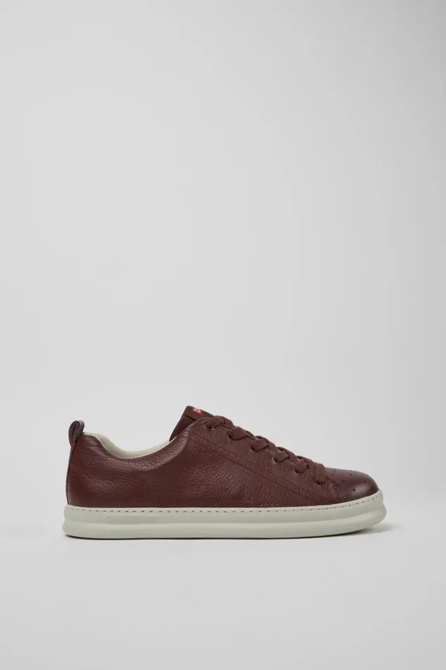 Men Camper Sneakers Runner Burgundy Leather Sneakers