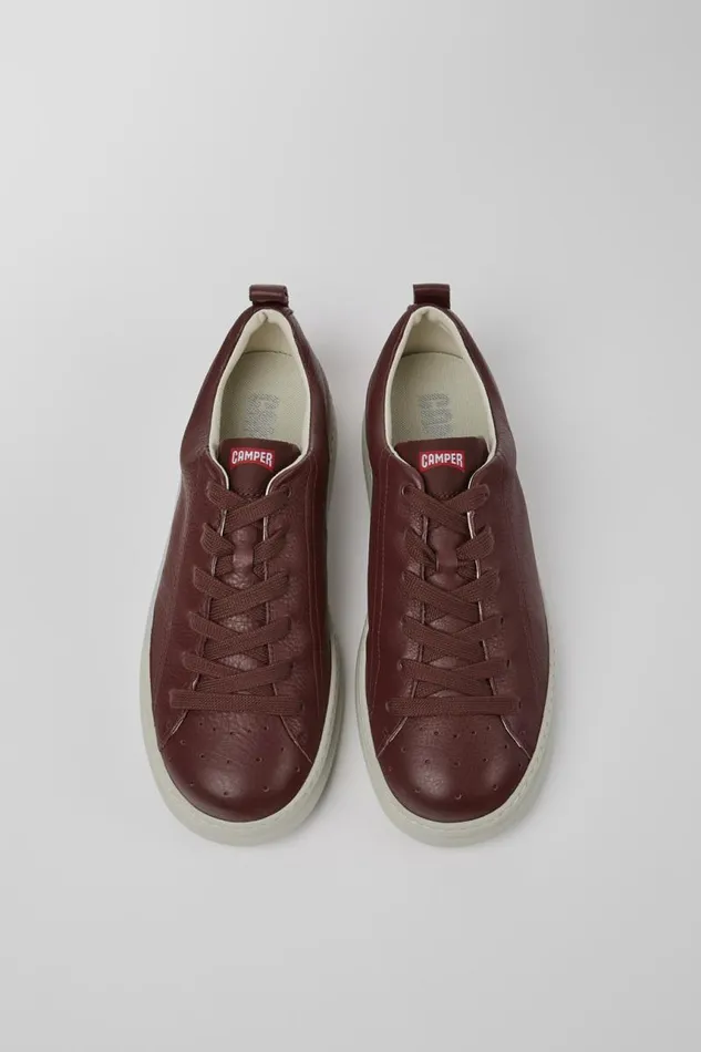 Men Camper Sneakers Runner Burgundy Leather Sneakers