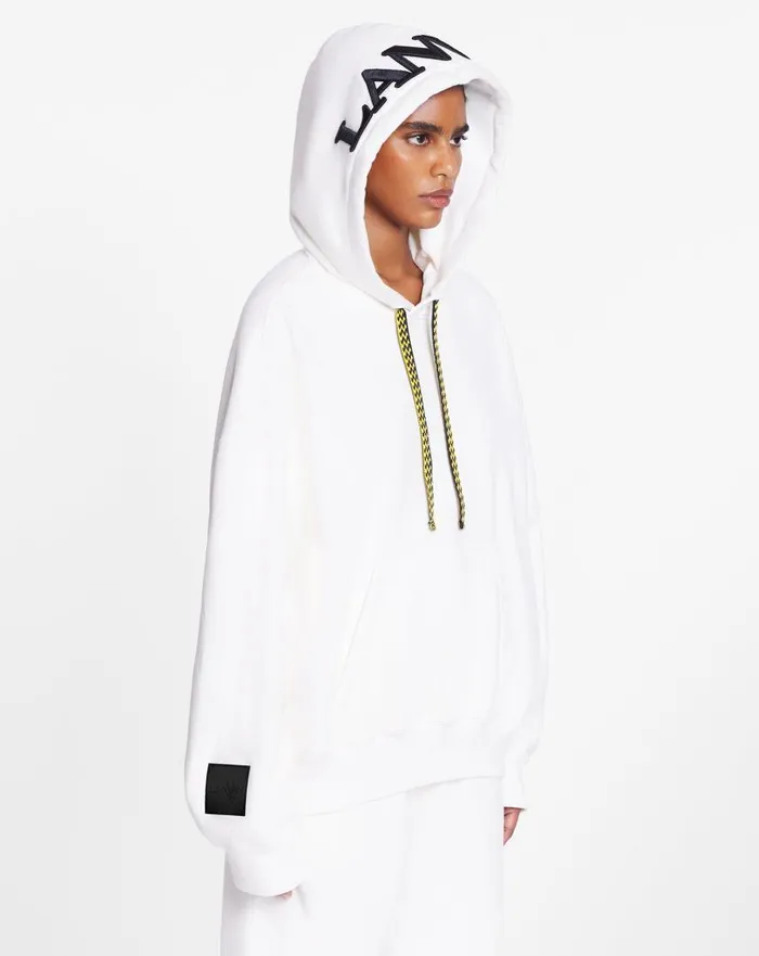 Men Coats and Jackets Lanvin Lanvin X Future Unisex Oversized Curb Laces White Mustang Men Coats and Jackets Lanvin Lanvin X Future Unisex Oversized Curb Laces White Mustang