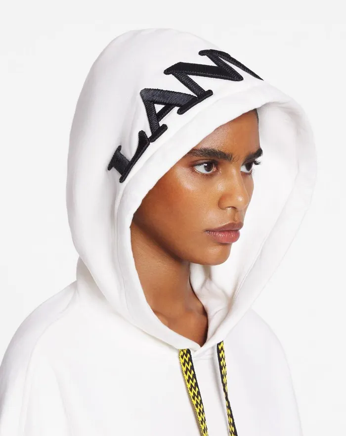 Men Coats and Jackets Lanvin Lanvin X Future Unisex Oversized Curb Laces White Mustang Men Coats and Jackets Lanvin Lanvin X Future Unisex Oversized Curb Laces White Mustang