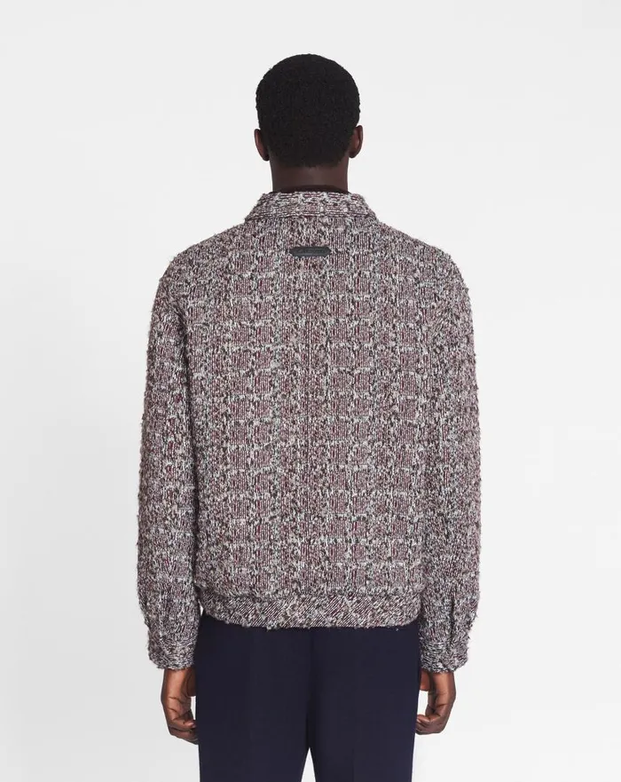 Men Coats and Jackets Lanvin Unisex Textured Jacket Burgundyblue Men Coats and Jackets Lanvin Unisex Textured Jacket Burgundyblue
