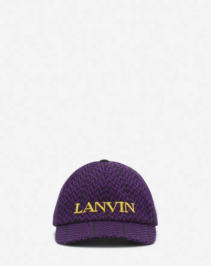 Men Hats Lanvin Lanvin X Future Curb Cotton Cap Blackpurple Reign