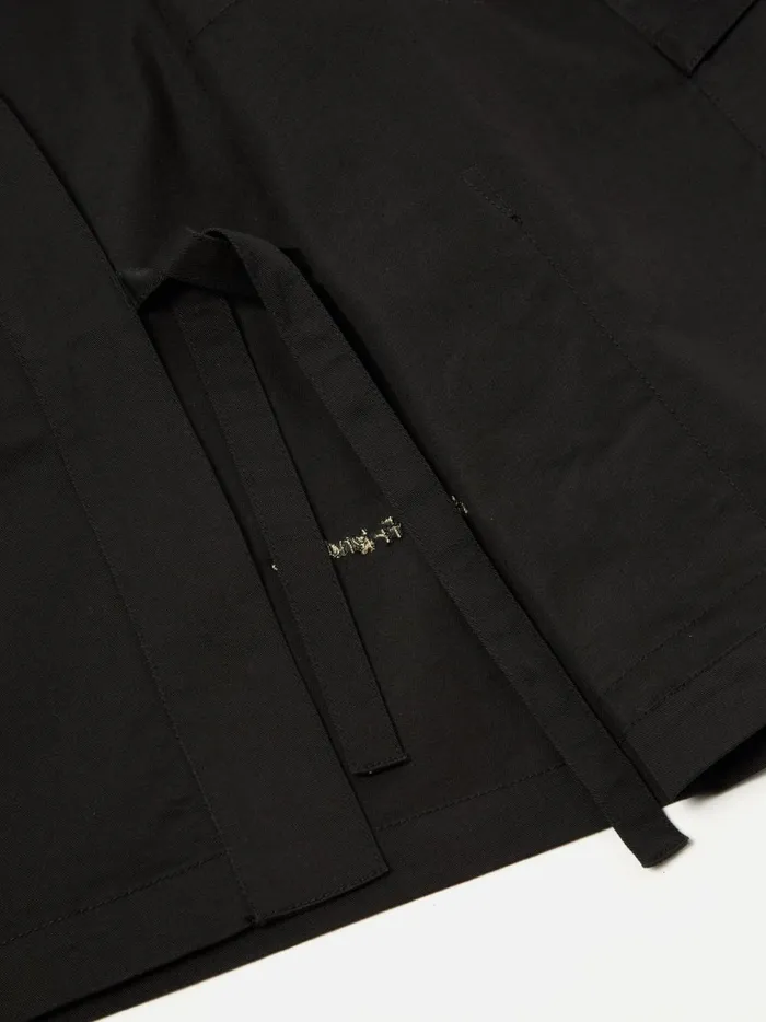 Men Hhv X Universal Works Kyoto Work Jacket In Black Twill Universal Works Jackets