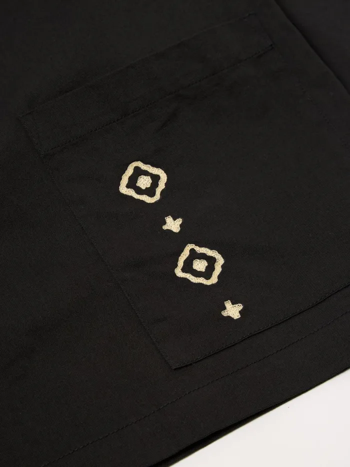Men Hhv X Universal Works Kyoto Work Jacket In Black Twill Universal Works Jackets