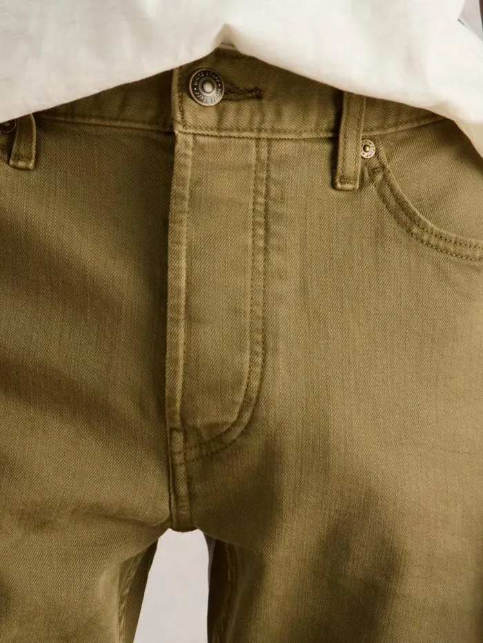 Men Jeans White Stuff Eastwood Garment Dye Jean Khaki Green Men Jeans White Stuff Eastwood Garment Dye Jean Khaki Green