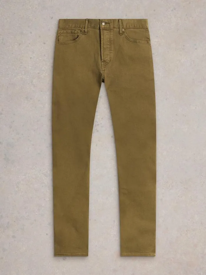 Men Jeans White Stuff Eastwood Garment Dye Jean Khaki Green Men Jeans White Stuff Eastwood Garment Dye Jean Khaki Green