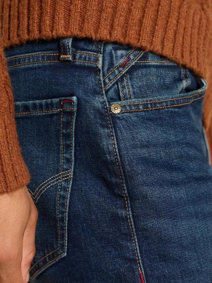 Men Jeans White Stuff Eastwood Straight Jean Dark Blue Men Jeans White Stuff Eastwood Straight Jean Dark Blue