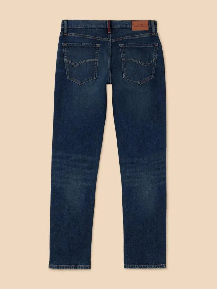Men Jeans White Stuff Eastwood Straight Jean Dark Blue Men Jeans White Stuff Eastwood Straight Jean Dark Blue