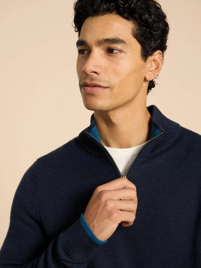 Men Knitwear White Stuff Newport Wool Merino Jumper Dark Navy Men Knitwear White Stuff Newport Wool Merino Jumper Dark Navy