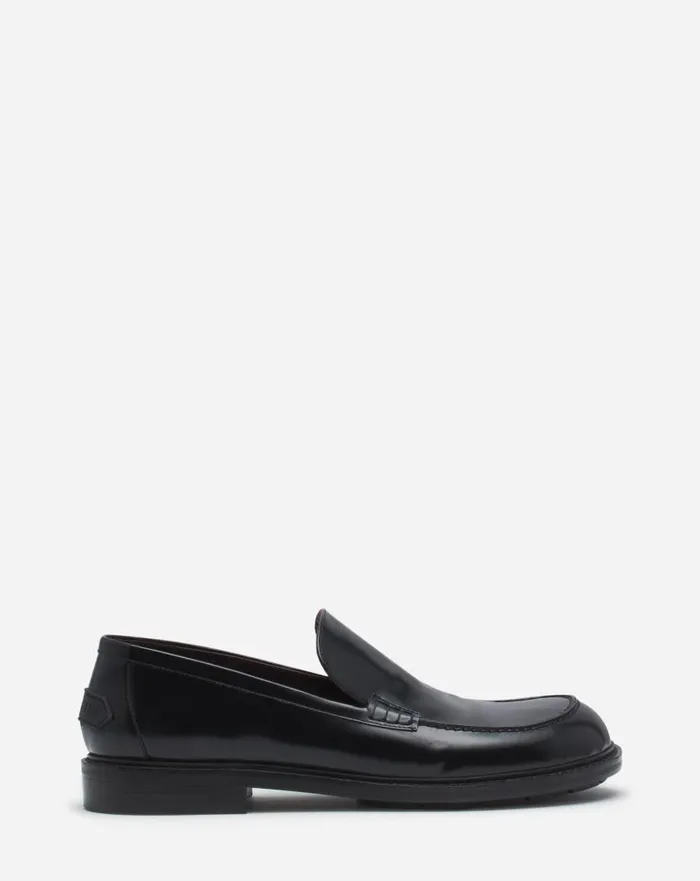 Men Loafers and Derbies Lanvin Spinto Loafers In Glossy Leather Black