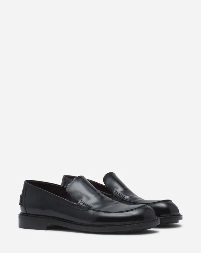 Men Loafers and Derbies Lanvin Spinto Loafers In Glossy Leather Black Men Loafers and Derbies Lanvin Spinto Loafers In Glossy Leather Black