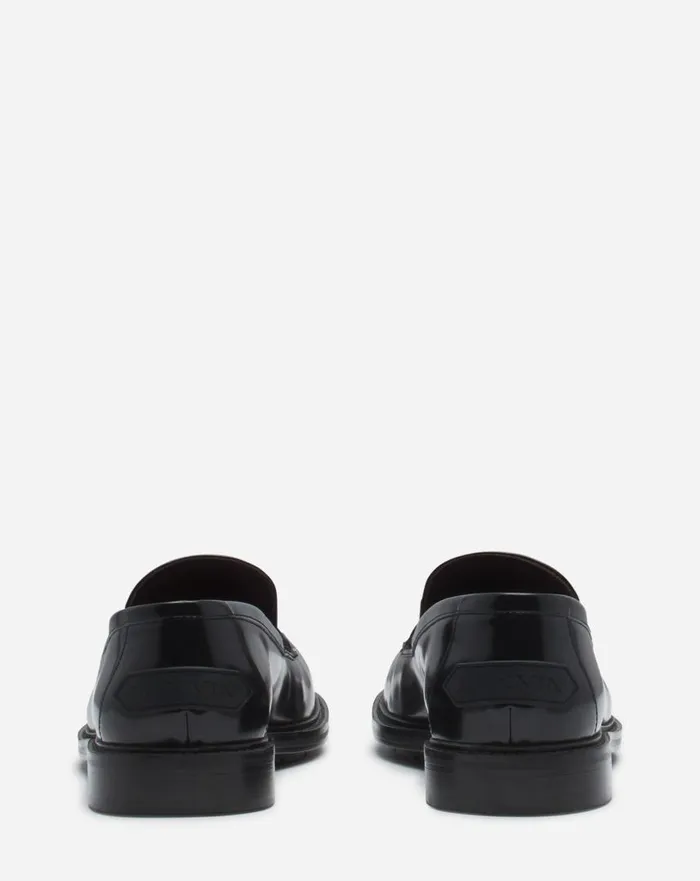 Men Loafers and Derbies Lanvin Spinto Loafers In Glossy Leather Black Men Loafers and Derbies Lanvin Spinto Loafers In Glossy Leather Black