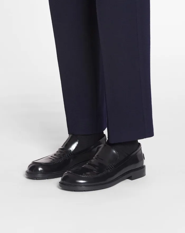 Men Loafers and Derbies Lanvin Spinto Loafers In Glossy Leather Black Men Loafers and Derbies Lanvin Spinto Loafers In Glossy Leather Black