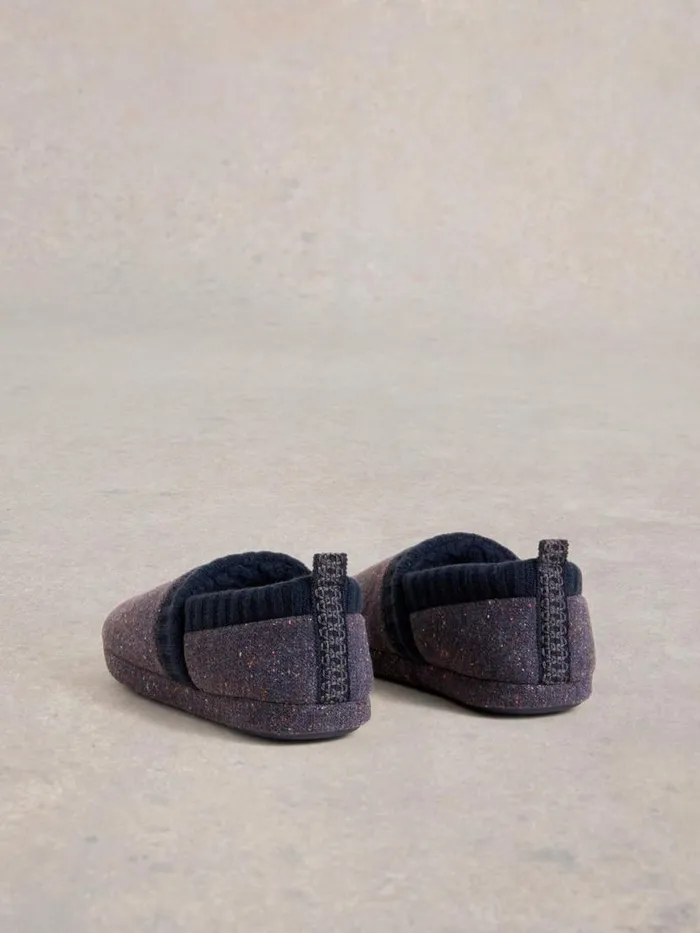 Men Loungewear White Stuff Ray Closed Back Slippers Navy Multi Men Loungewear White Stuff Ray Closed Back Slippers Navy Multi
