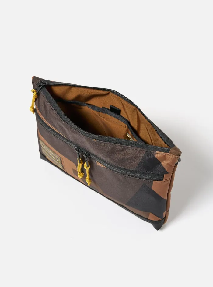Men MasterPiece X Universal Works Shoulder Bag In Camo Recycled Tech Canvas Universal Works Bags