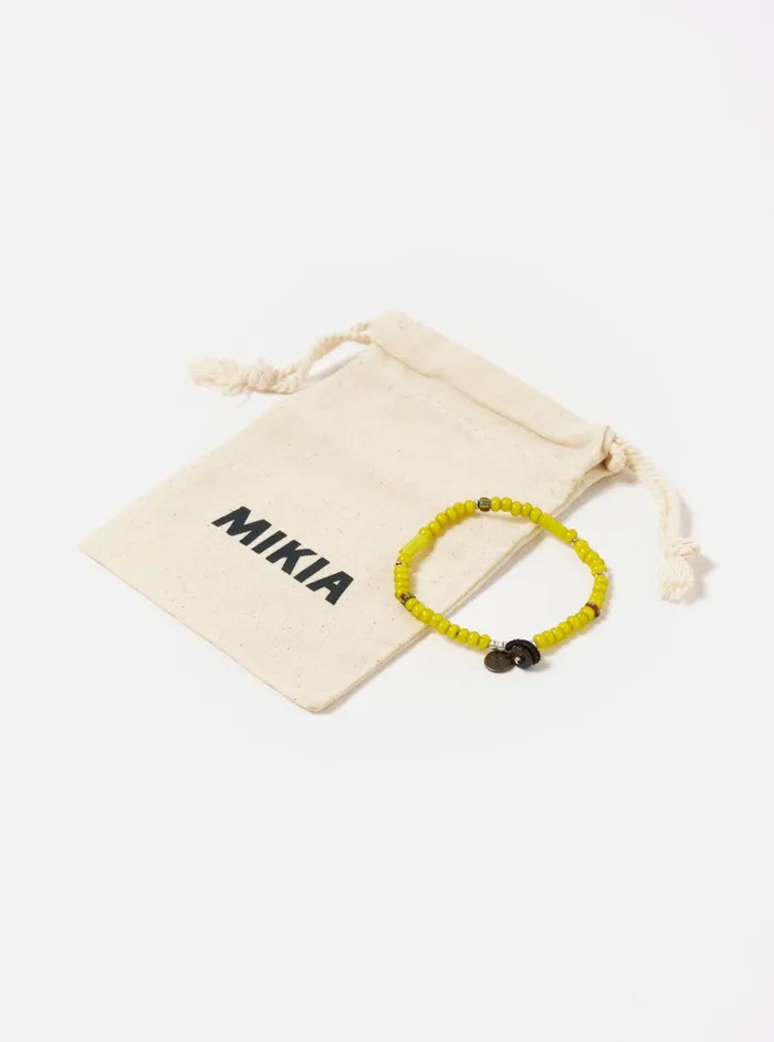 Men Mikia Bracelet In Yellow White Hearts Universal Works Jewellery