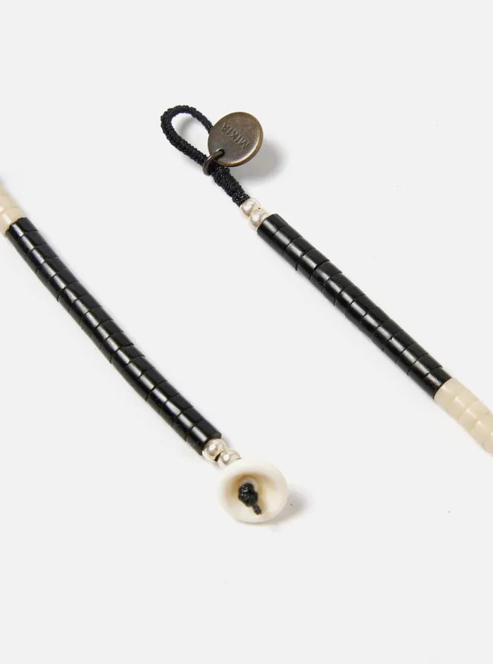 Men Mikia Necklace Heishi Beads In MalachiteJet Universal Works Jewellery